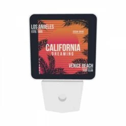 Night Light Set Of 2, A Colorful Poster Advertising A Surf Club In Venice Beach -Acrylic Night Light Shop e9a7d6d3a0ced4b9504b3e76c34bbe94a79fa229