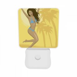 Night Light Set Of 2, A Woman Wearing A Blue Bikini Is Jumping In The Air. -Acrylic Night Light Shop e9b843a9bbbe3f38a4b3c65a438660a0662a1e39