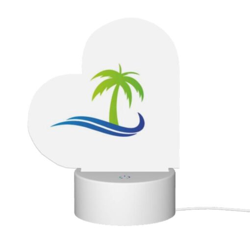 Love Acrylic Night Light, A Green And Blue Palm Tree Logo. -Acrylic Night Light Shop e9d2b1ab45795c6a39219eb8495f4c4005977623