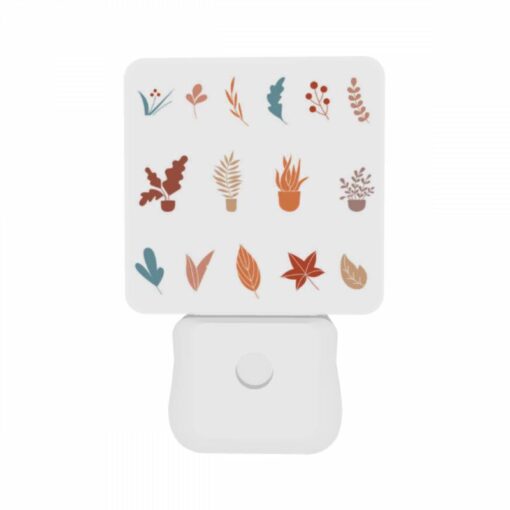 Night Light Set Of 2, A Collection Of Different Types Of Plants In Pots. -Acrylic Night Light Shop ea0a1850489fcb06dfaba45cea2777980e57d5a9