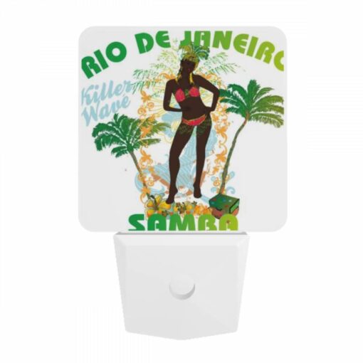 Night Light, A Woman In A Bikini Poses For A Poster Advertising Rio De Janeiro. -Acrylic Night Light Shop ea3b149048239f0203c4e0338f282740c58236f2