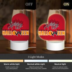 Love Acrylic Night Light, A Red Background With The Words "Happy Halloween" Written In White. -Acrylic Night Light Shop ea7a24036385d76f82588cea47a5616d00605ec3