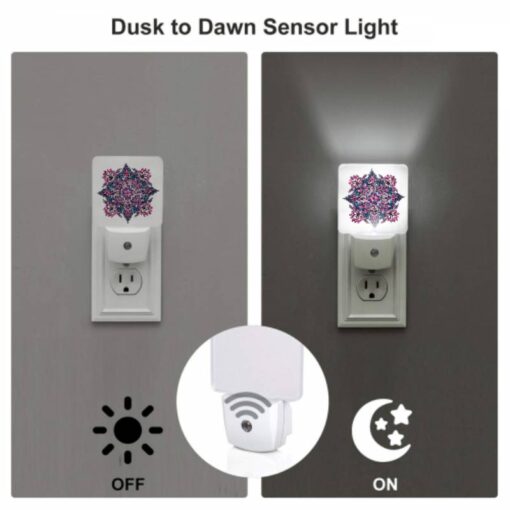 Night Light Set Of 2, A Colorful And Intricate Design Is Displayed On A White Background. -Acrylic Night Light Shop eb2a143d57bc58246239773915856bee9403cba4