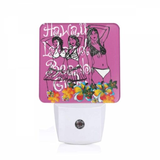 Night Light, Three Women In Bikinis Are Standing On A Pink Background. -Acrylic Night Light Shop ebe9dfd6716882dfb23c2abb57f91b9550dc7caa