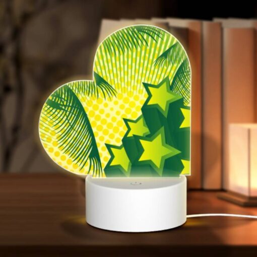 Love Acrylic Night Light, A Green Star Is Surrounded By Other Green Stars. -Acrylic Night Light Shop ec1e4a56b1058355084808f37797c68a034b97cd