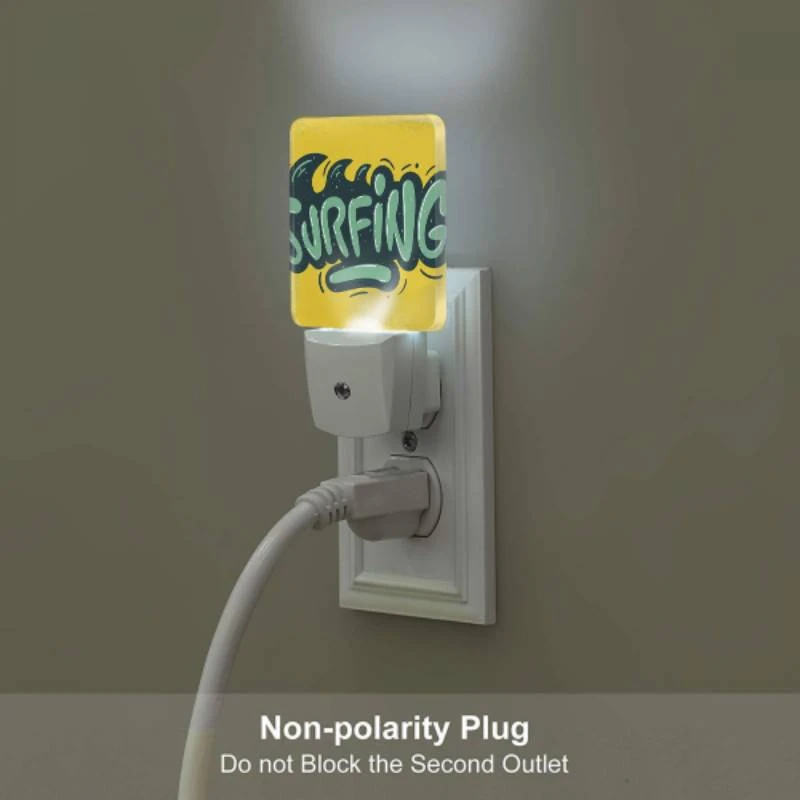 Night Light Set of 2, A yellow and green surfing sign. Night Light Set Of 2, A Yellow And Green Surfing Sign. -Acrylic Night Light Shop ecab7b649730039df33e434d65aafae8b575b0cc