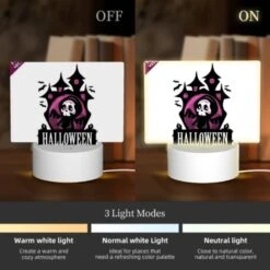 Rectangular Acrylic Night Light, A Black And White Halloween Logo. 2 Rectangular Acrylic Night Light, A Black And White Halloween Logo. -Acrylic Night Light Shop ecf253806108d39b148739219a4f1d7e0083fdf5