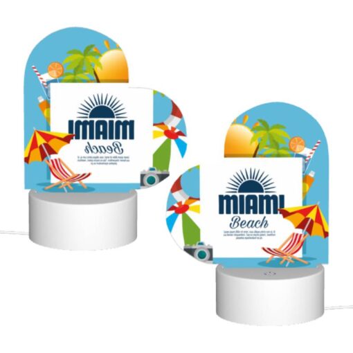 Love Acrylic Night Light, A Colorful Beach Sign With A Sun And Palm Trees. -Acrylic Night Light Shop edb6cb896e94ad2fc41d0939b0eee4b34d58a1da