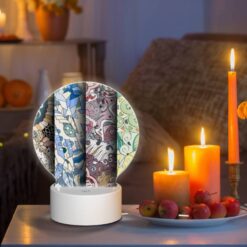 Round Acrylic Night Light, Four Different Colored Designs Of A Flower. -Acrylic Night Light Shop edd3482313c9e237cb2a80f45cc6e399174a9e52