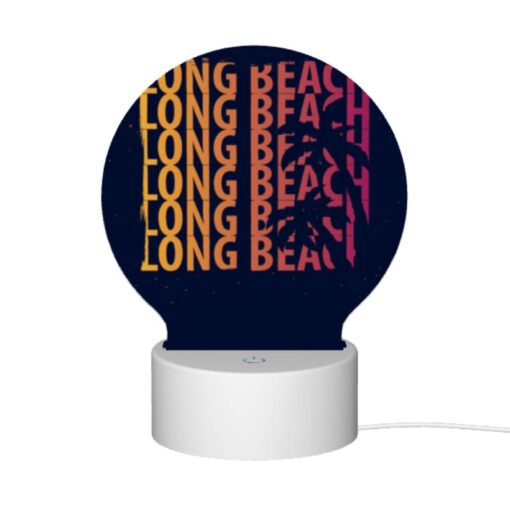Round Acrylic Night Light, A Colorful Poster Advertising Summer Adventures. -Acrylic Night Light Shop ee1b677737ca6331770b4ad277982e4b937a0447