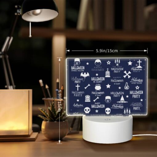 Rectangular Acrylic Night Light, A Collection Of Halloween Party Elements. -Acrylic Night Light Shop ee571781e1de21b4460df6370eec7763f3979c96