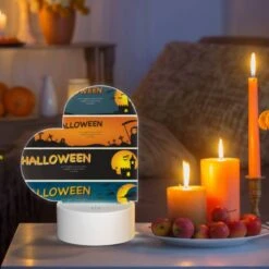 Love Acrylic Night Light, Three Different Halloween Designs Are Shown In This Image. -Acrylic Night Light Shop ee640a1339cab4f3a701a4e5a12878e1cf296109