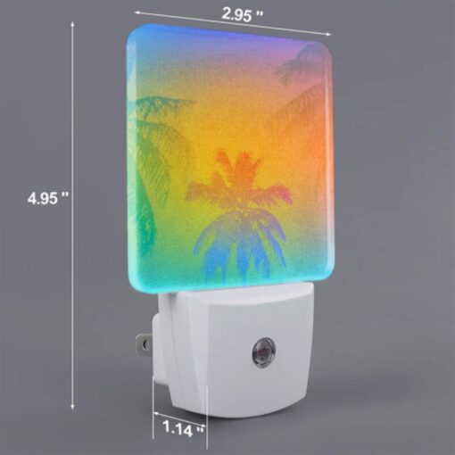 Night Light, A Colorful Sunset With Palm Trees In The Background. -Acrylic Night Light Shop eebf8782683ad034234b7469a29fde712e3f48de