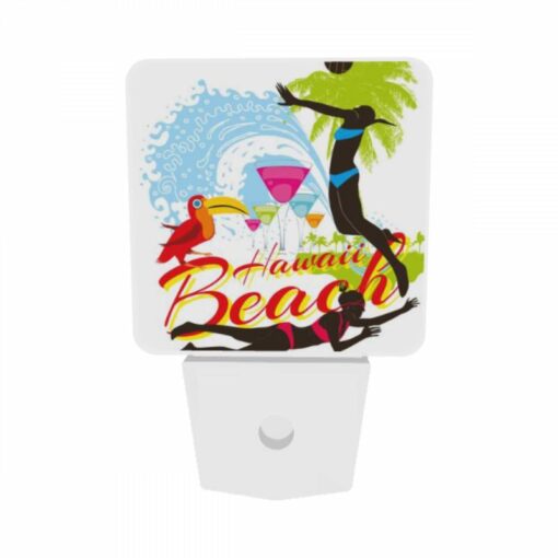 Night Light Set Of 2, A Woman Is Diving Into The Water At A Beach. -Acrylic Night Light Shop eee5342e4c847883823eb929a0aff557c747e837