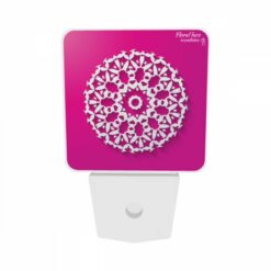 Night Light Set Of 2, A White Snowflake Design On A Pink Background. -Acrylic Night Light Shop eee6b0ea735a5cdfba06363ed545b863370572e5