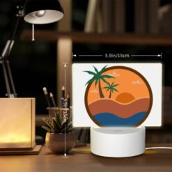 Rectangular Acrylic Night Light, A Sunset Scene With A Beach And Palm Trees. -Acrylic Night Light Shop ef55db7e15021961fec8b7751a05344550866b7d