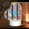 Love Acrylic Night Light, Four Colorful And Artistic Designs Are Displayed Side By Side.