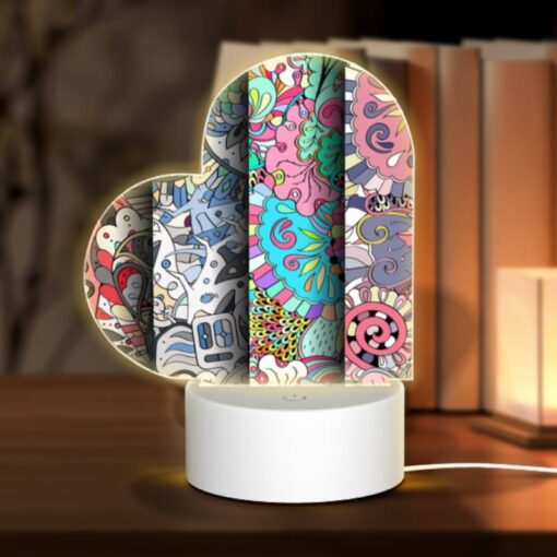 Love Acrylic Night Light, Four Colorful And Artistic Designs Are Displayed Side By Side. -Acrylic Night Light Shop f0c53e020b9f9bc955920dc1d668339a33ae8698