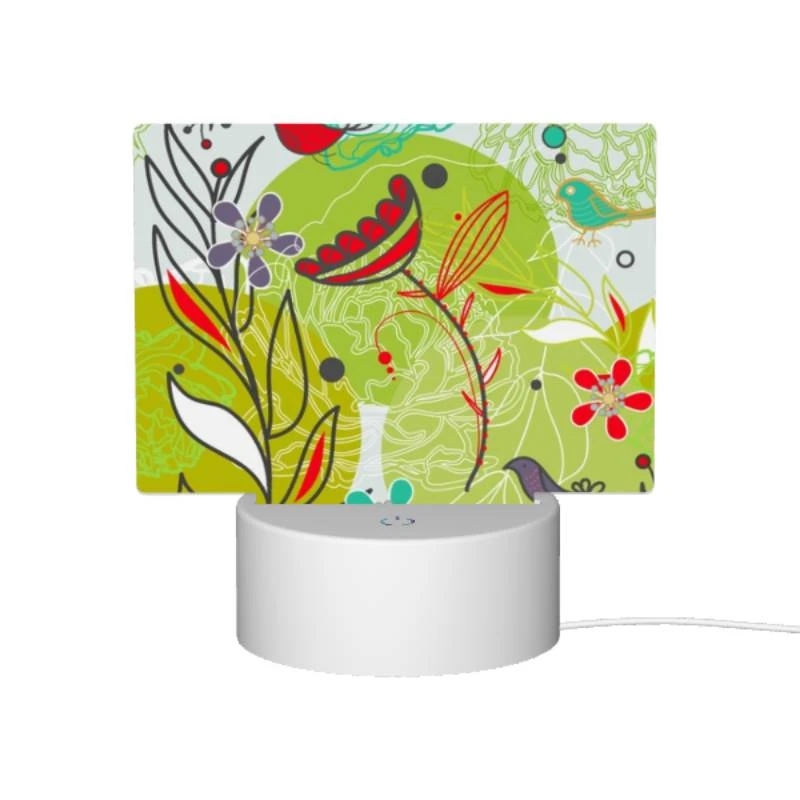 Rectangular Acrylic Night Light, A colorful painting of flowers and birds. Rectangular Acrylic Night Light, A Colorful Painting Of Flowers And Birds. -Acrylic Night Light Shop f10f4e813961ae8638a98c90d640646956cfc797