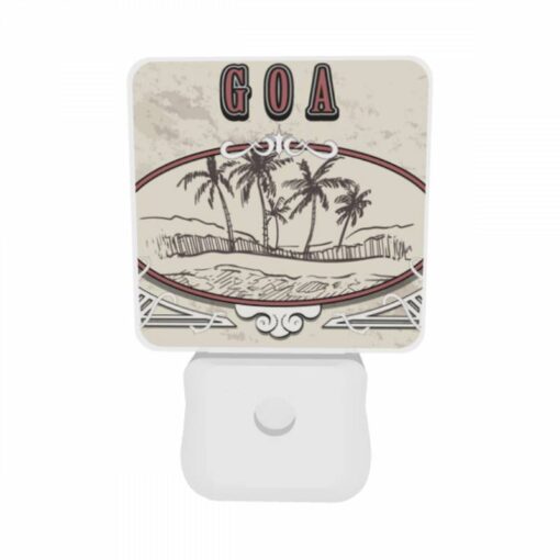 Night Light Set Of 2, A Picture Of Palm Trees With The Word Goa Written Above It. -Acrylic Night Light Shop f138df3999a3d3818779e3bd55d0f3b02bc2992b