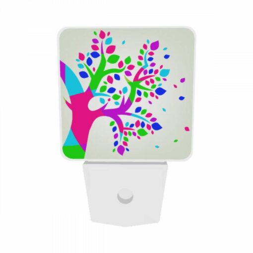Night Light Set Of 2, A Tree With Purple -Acrylic Night Light Shop f15a07ca3ede96d1965458e97919aec0309939a9