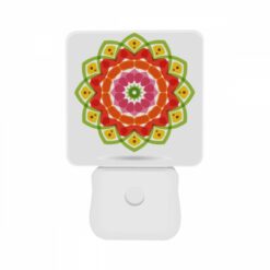 Night Light Set Of 2, A Colorful Flower With Green And Orange Colors. -Acrylic Night Light Shop f17e922f58482ef07d89a1742e3cd16f7e9115ef