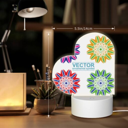 Love Acrylic Night Light, A Set Of Six Colorful Flower Designs. -Acrylic Night Light Shop f1eca8a4b417dcb7e1c266f93cab5bbcc3d10988
