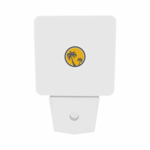 Night Light Set Of 2, A Yellow And Gray Logo Of A Palm Tree. -Acrylic Night Light Shop f252a0c5612e490b0112ea601cf315c99690c1f9