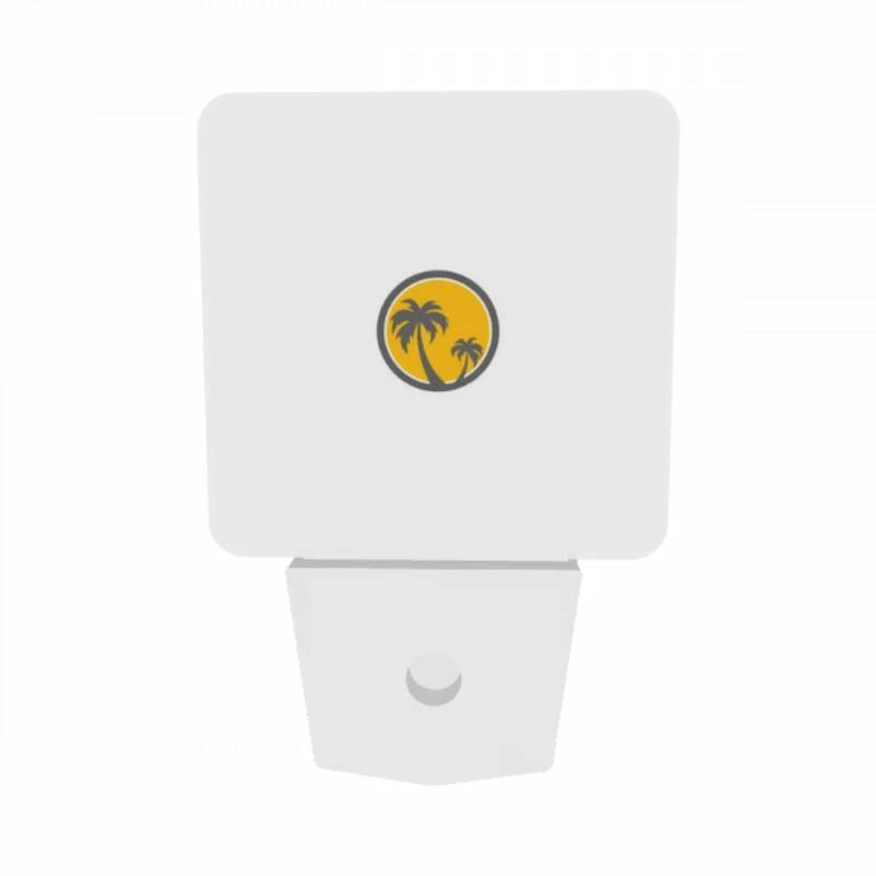 Night Light Set of 2, A yellow and gray logo of a palm tree. Night Light Set Of 2, A Yellow And Gray Logo Of A Palm Tree. -Acrylic Night Light Shop f252a0c5612e490b0112ea601cf315c99690c1f9