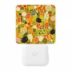 Night Light, A Colorful Pattern Of Birds And Flowers. -Acrylic Night Light Shop f27a651b347884b32914235e75aa4b172491d5b8