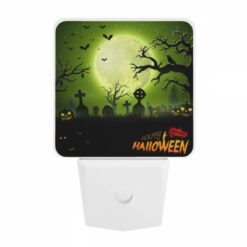 Night Light, A Halloween Scene With A Full Moon And A Bunch Of Gravestones. -Acrylic Night Light Shop f38b84011496f8f9b07bf8371a655430261320fc
