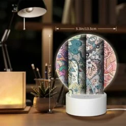 Round Acrylic Night Light, Four Different Colored Designs Of Swirls And Patterns. -Acrylic Night Light Shop f3e1219c1754f5ff5996dfa29c2265b89561a84c