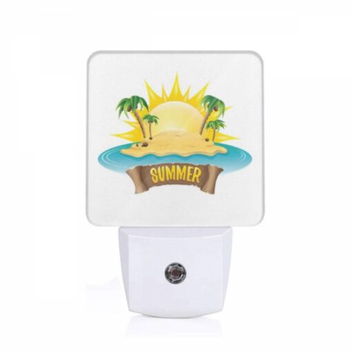 Night Light, A Sunny Beach With A Palm Tree Logo. -Acrylic Night Light Shop f43c0024d3a21ba18110f98453cc33632874dfce