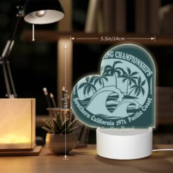 Love Acrylic Night Light, A Logo For The Southern California Summer Surfing Championships. -Acrylic Night Light Shop f47c97bd884ee269123e1cc57db2708a3bda6b09