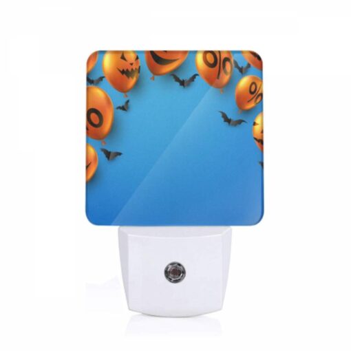 Night Light, A Bunch Of Orange Balloons With Bats On Them. -Acrylic Night Light Shop f4a2d0357e17e6498d6b1e06479b7a7673fc7775