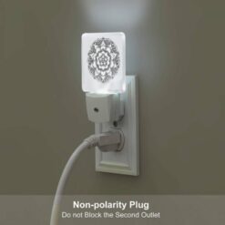 Night Light Set Of 2, A Black And White Design Of A Flower. -Acrylic Night Light Shop f4e1374115d6244d1cc52e69ea1fd27600b585de