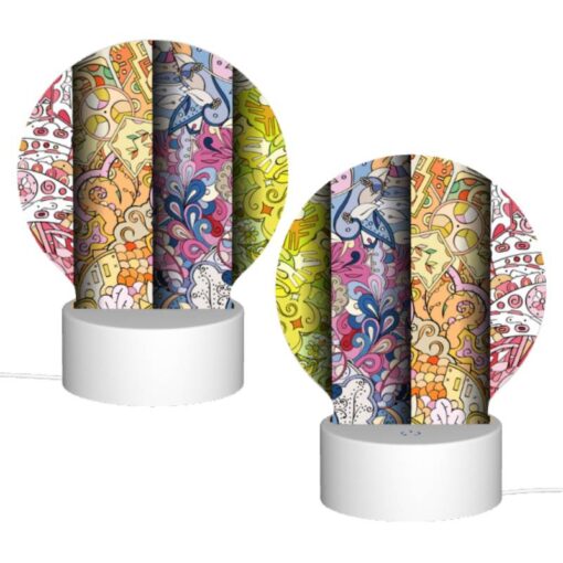 Round Acrylic Night Light, Three Colorful Designs Are Displayed On A Wall. -Acrylic Night Light Shop f5107c6dcd825aedfc87a6eba857c3dff37802f4