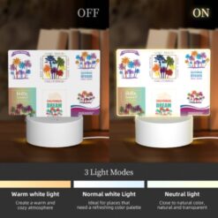 Rectangular Acrylic Night Light, A Collection Of Postcards Featuring California And Tropical Destinations. -Acrylic Night Light Shop f5339828ad206bb3a930c93ad9d859b222a4ff83