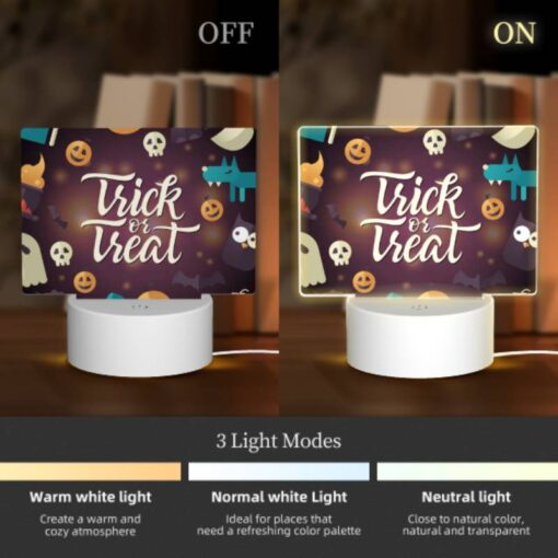 Rectangular Acrylic Night Light, A Collection Of Halloween-themed Images -Acrylic Night Light Shop f54528e164b1e8ea76810b06f5e6b9a3eb59c5fe