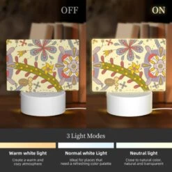 Rectangular Acrylic Night Light, A Colorful Flower Design With A Yellow Bowl In The Center. 2 Rectangular Acrylic Night Light, A Colorful Flower Design With A Yellow Bowl In The Center. -Acrylic Night Light Shop f56564b286aad054b7aa4608d4cefc630a9cb0fb