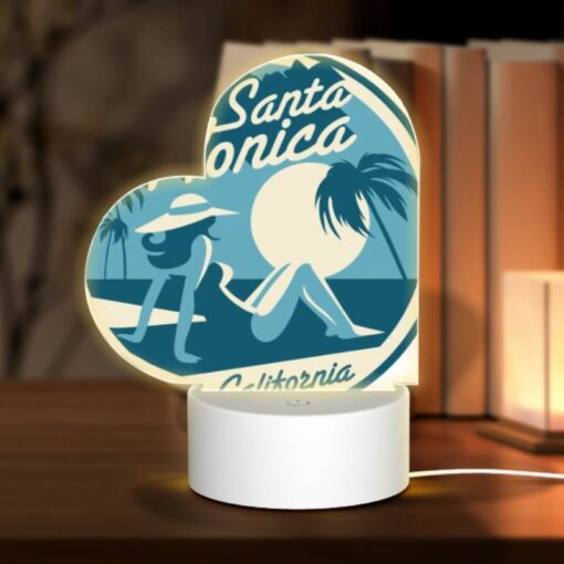 Love Acrylic Night Light, A Woman In A Hat Is Sitting On A Beach. -Acrylic Night Light Shop f596b4c4406f4a4dd19812f67c8ef0b7c05bec4b