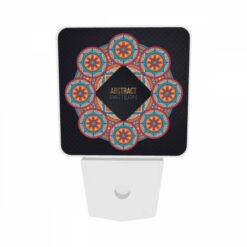 Night Light Set Of 2, A Colorful Abstract Pattern Is Displayed In A Circle. -Acrylic Night Light Shop f5b2a79658a8c4e5cb67e9081ac5006865892647