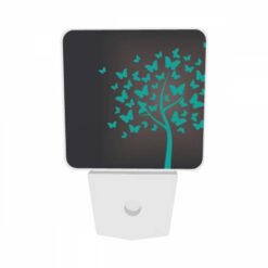Night Light Set Of 2, A Tree With Green Leaves And Blue Butterflies. -Acrylic Night Light Shop f5c32c93d9a88ab953dc16a43e2b579bb25b55e9