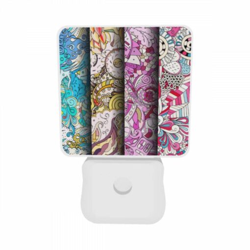Night Light Set Of 2, Three Colorful Designs Are Displayed On A Row Of Paper. -Acrylic Night Light Shop f62eb7c5777ca54723b6205f6b3e0827f745f8e8