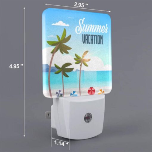 Night Light, A Colorful Beach Scene With Palm Trees And A Blue Ocean. -Acrylic Night Light Shop f66e1e43fc7ea8587afd4ee6b6a1fd9b5ba9f407
