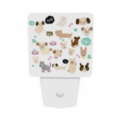 Night Light Set Of 2, A Collection Of Cartoon Dogs And Cats With Various Expressions And Poses. -Acrylic Night Light Shop f6a3e84e4c19029517ad06c7dc68193f29b8f029