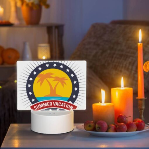 Rectangular Acrylic Night Light, A Logo For Summer Vacation. -Acrylic Night Light Shop f6bf00a3eb699424c932b1817c21be1724367833