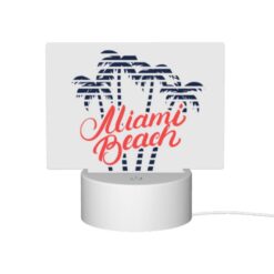 Rectangular Acrylic Night Light, A Logo For The Miami Beach. -Acrylic Night Light Shop f6d53190afa905ed06558b07fb4a264870ffdca4