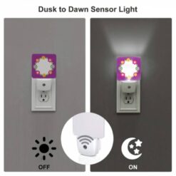 Night Light Set Of 2, A Purple Background With A Yellow Sunflower Design. -Acrylic Night Light Shop f6d736e3880ed2c87e9095b1580a05443d3b19a9