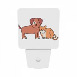 Night Light Set Of 2, A Dog And A Cat Are Sitting Next To Each Other. -Acrylic Night Light Shop f6f4e255025afb57e4b4b098f8dd9f516ac1e94f